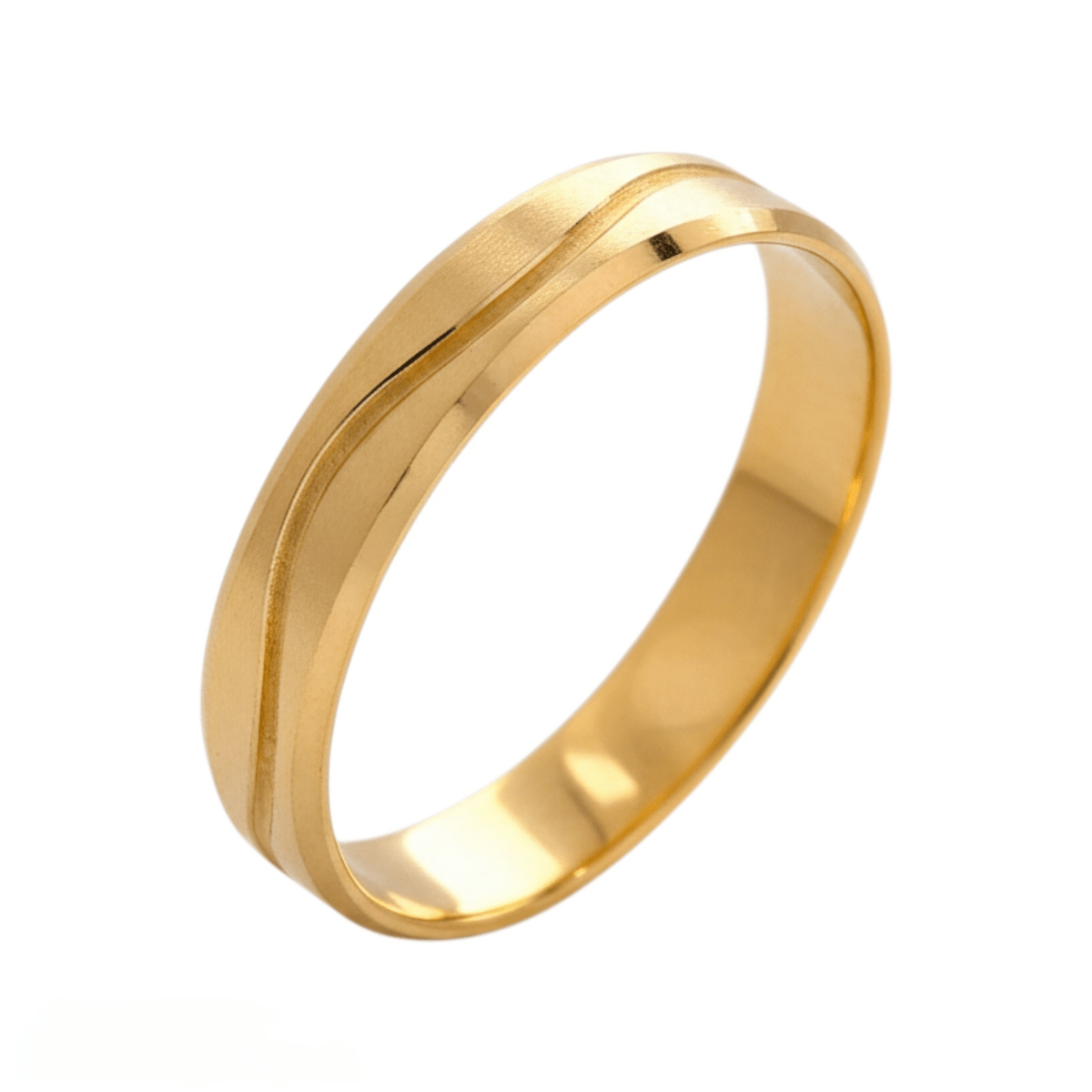 Aliança Ouro 4mm - Aurus Jóias