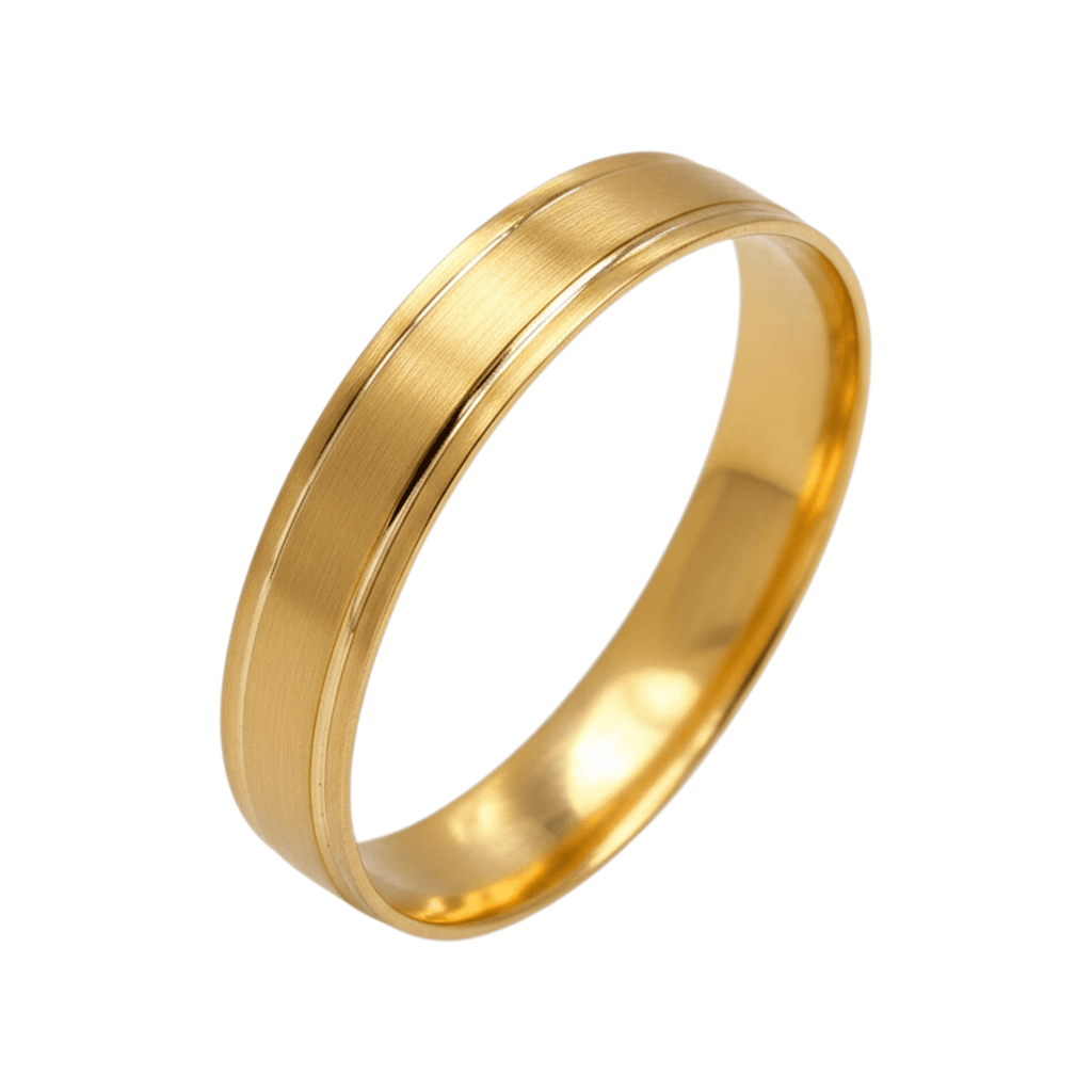 Aliança Ouro 4mm - Aurus Jóias