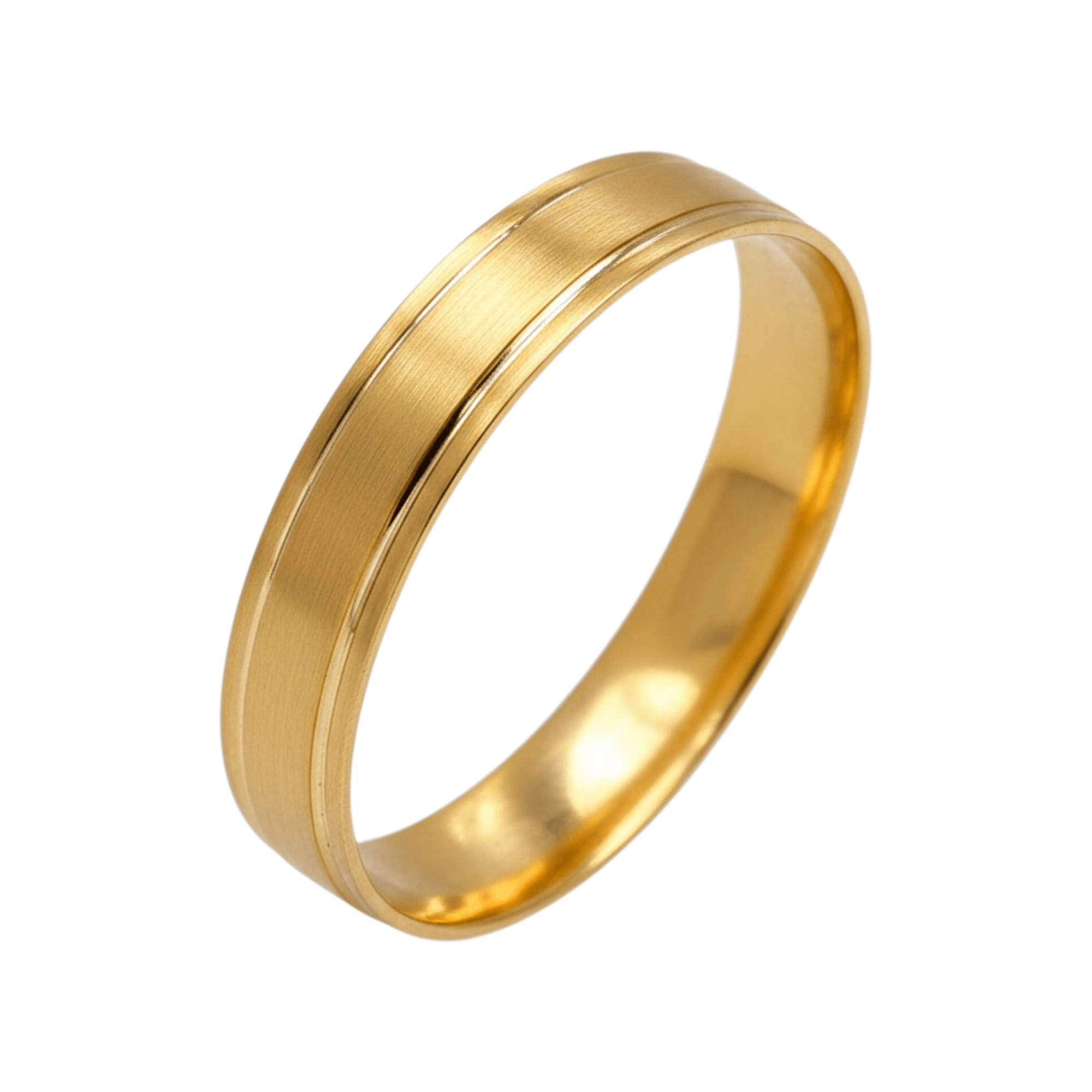 Aliança Ouro 4mm - Aurus Jóias
