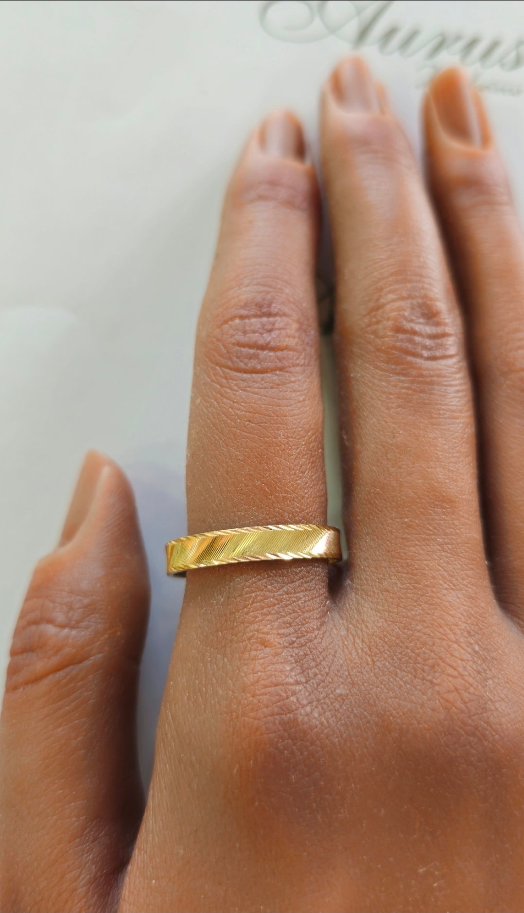 Aliança Ouro 4mm - Aurus Jóias