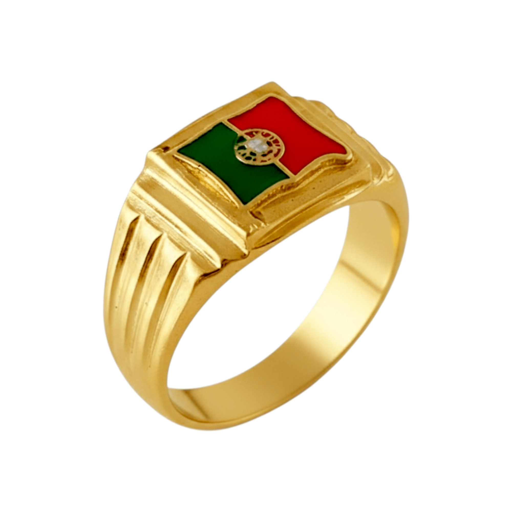 Anel Bandeira Prata - Aurus Jóias