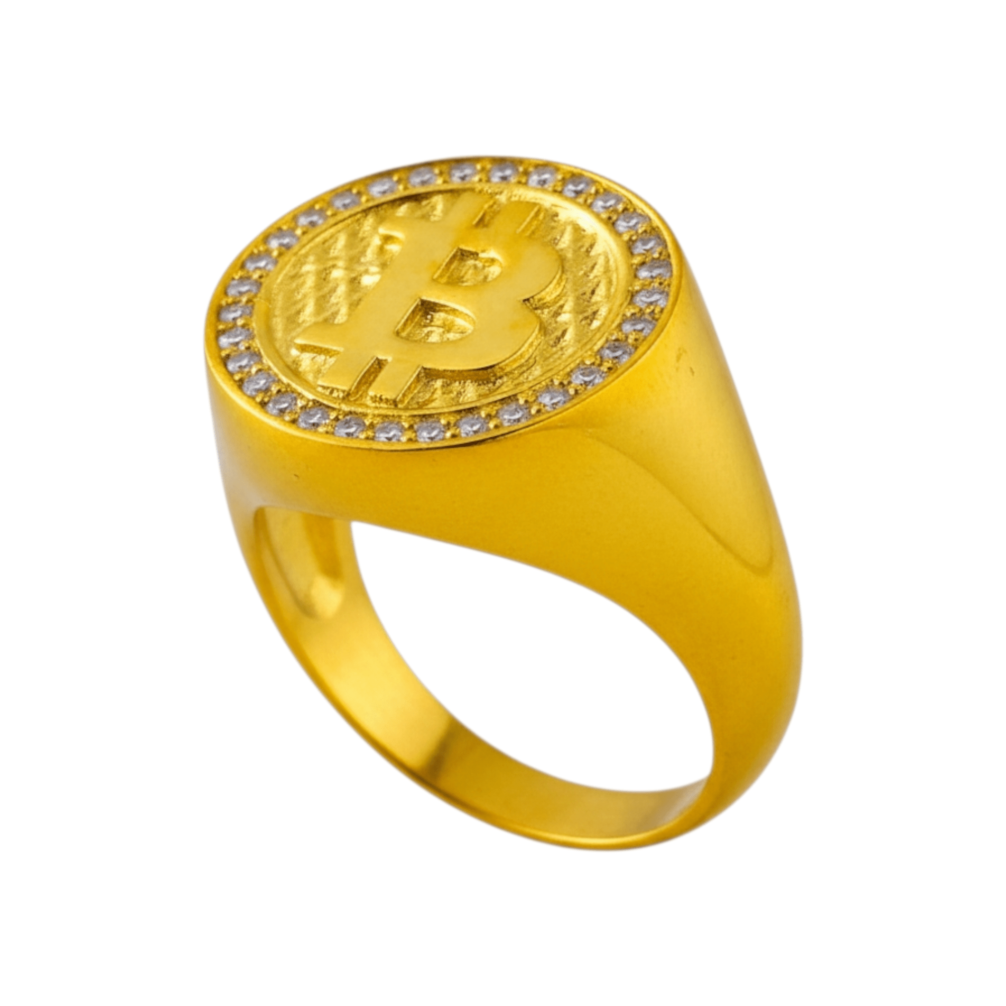 Anel Bitcoin Prata - Aurus Jóias