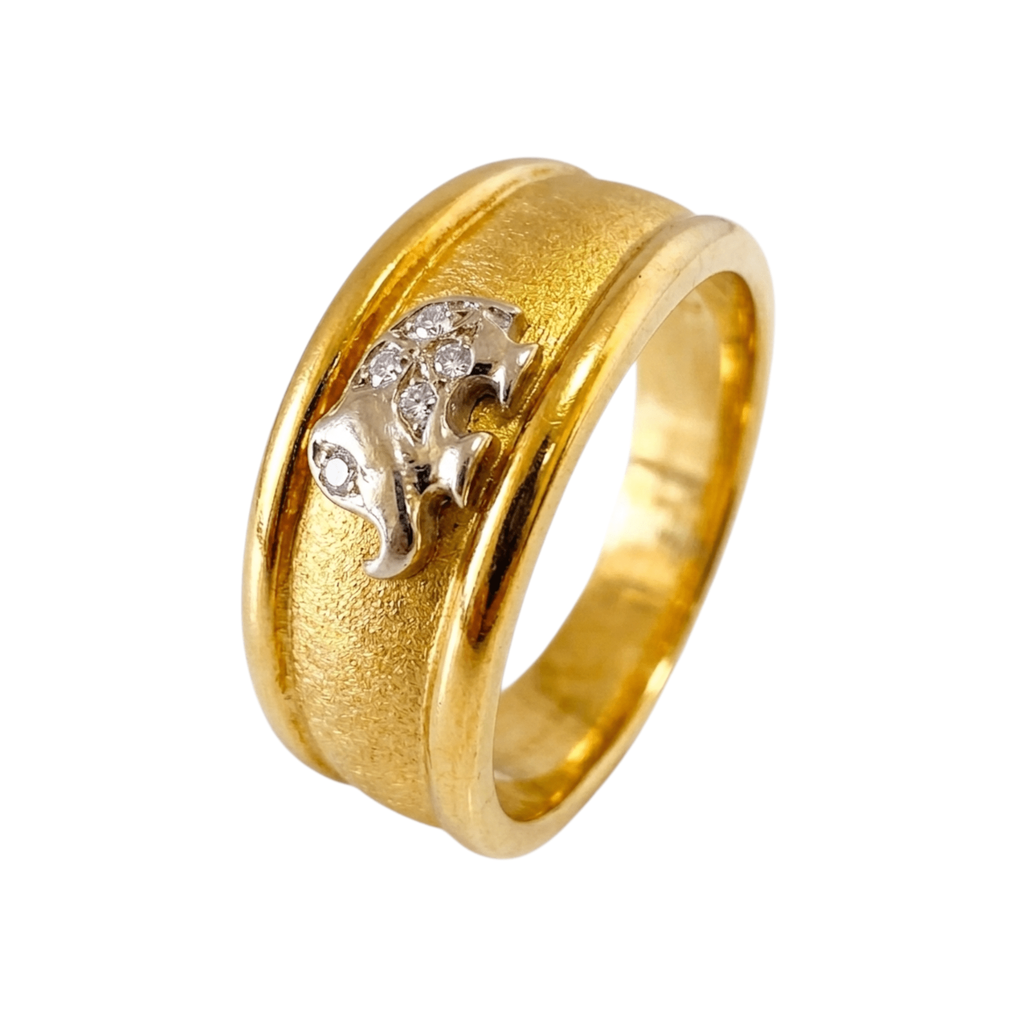 Anel Diamantes Ouro - Aurus Jóias
