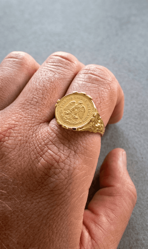 Anel Dois Pesos e Meio Ouro - Aurus Jóias