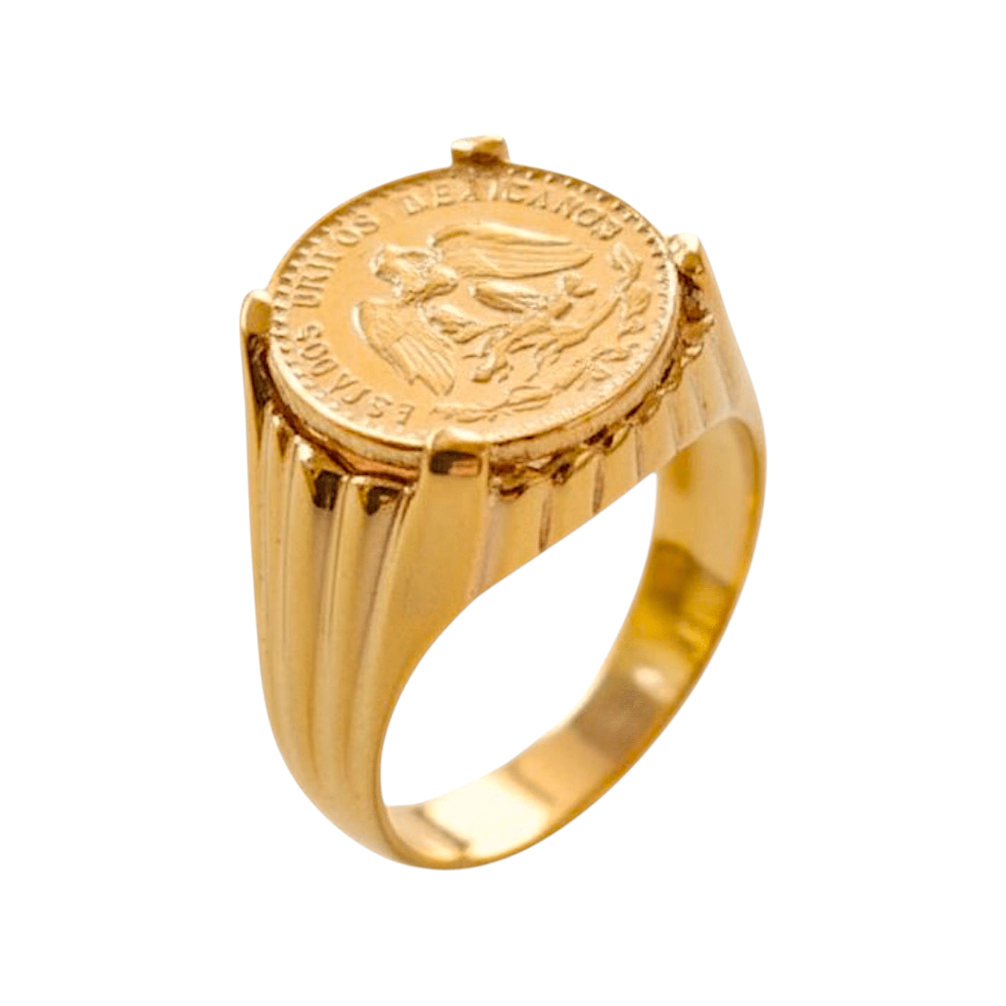 Anel Dois Pesos e Meio Ouro - Aurus Jóias