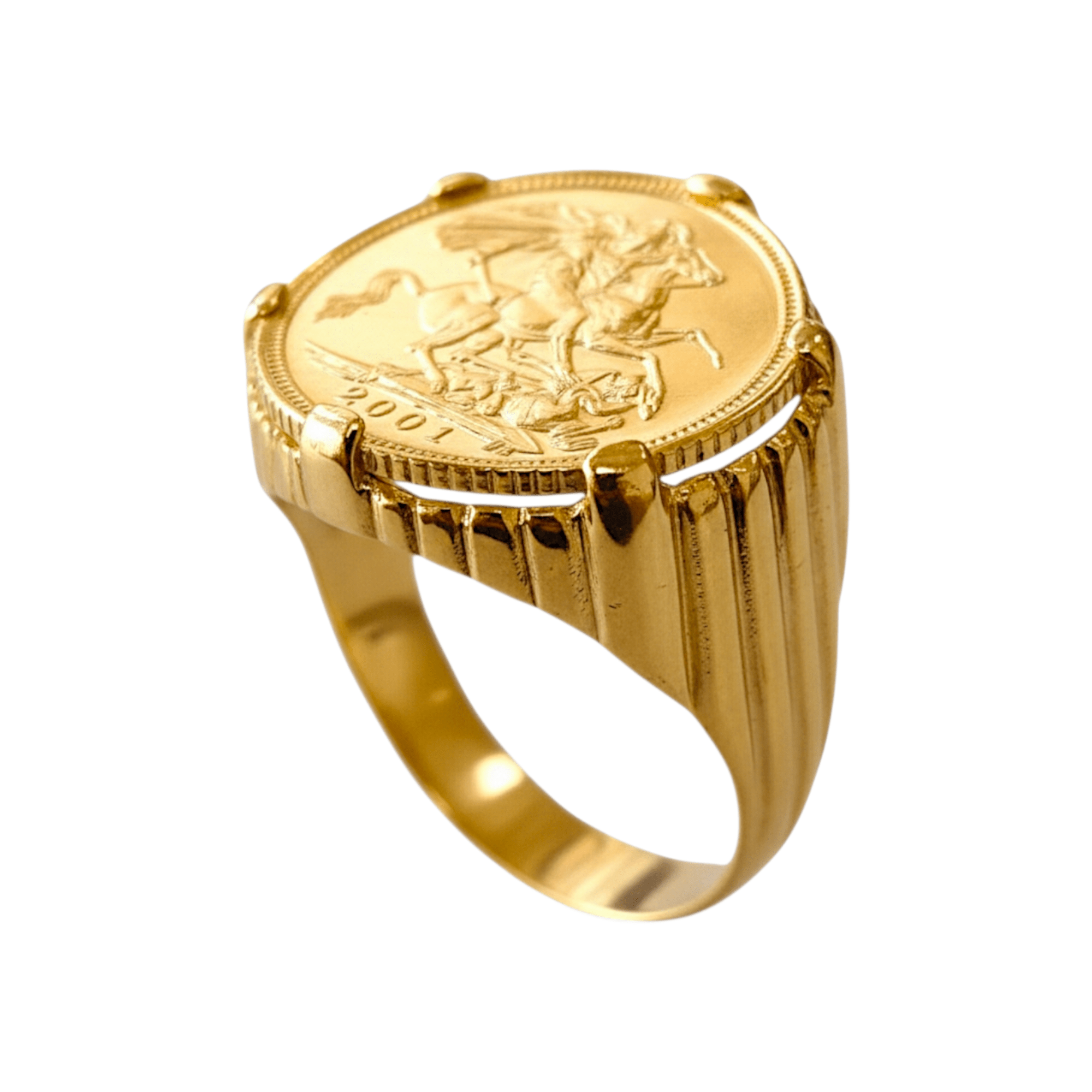 Anel Meia Libra Ouro - Aurus Jóias