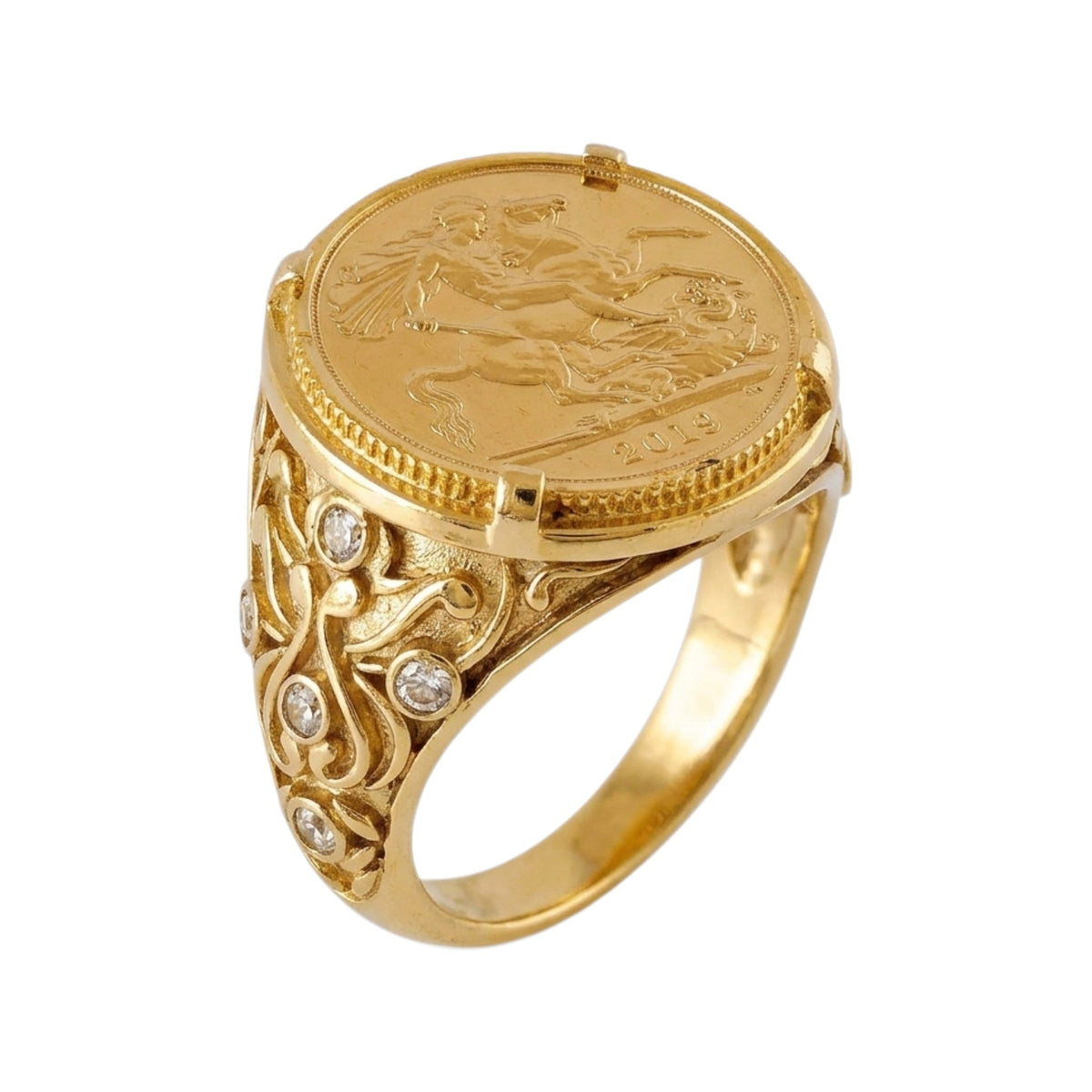 Anel Meia Libra Ouro - Aurus Jóias