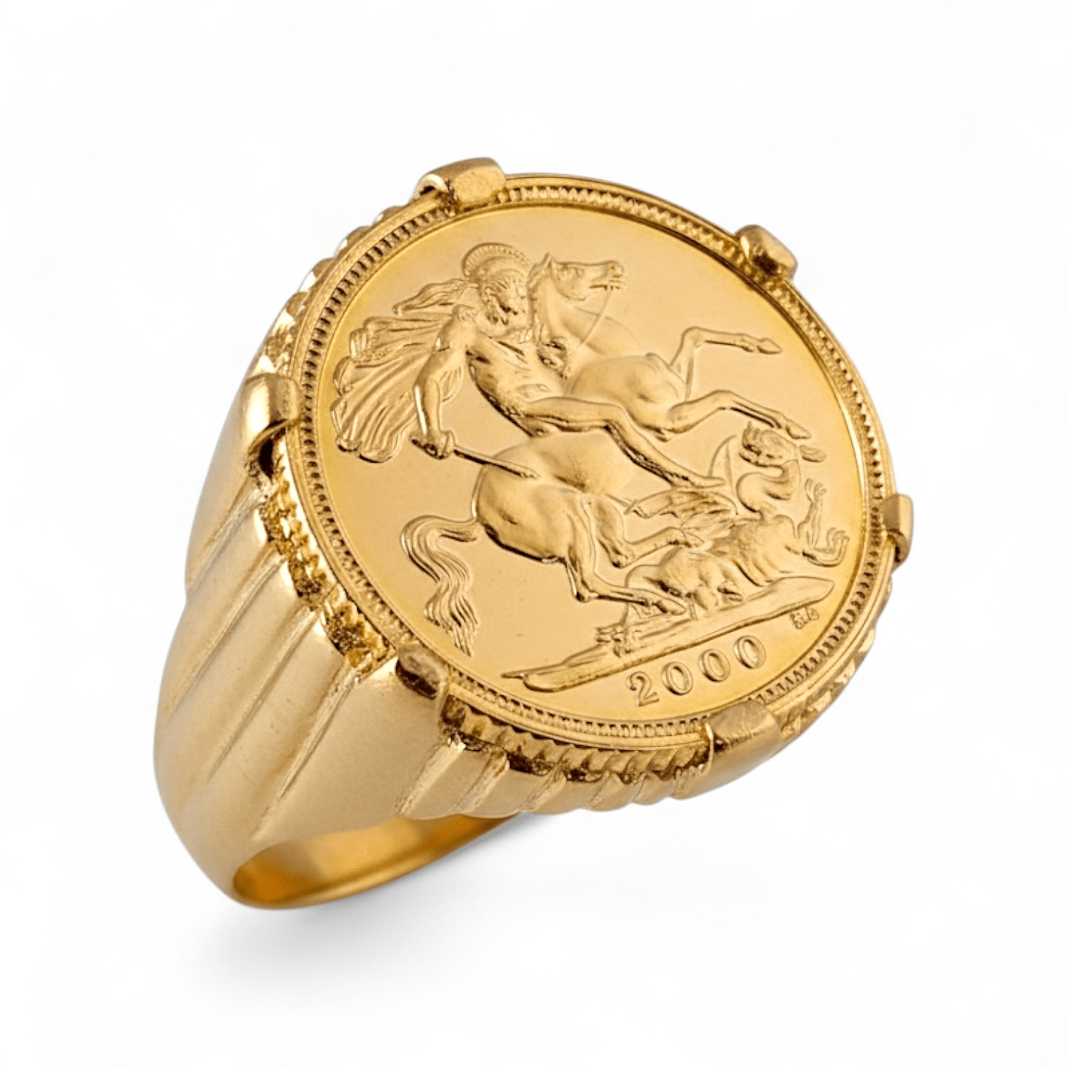 Anel Meia Libra Ouro - Aurus Jóias