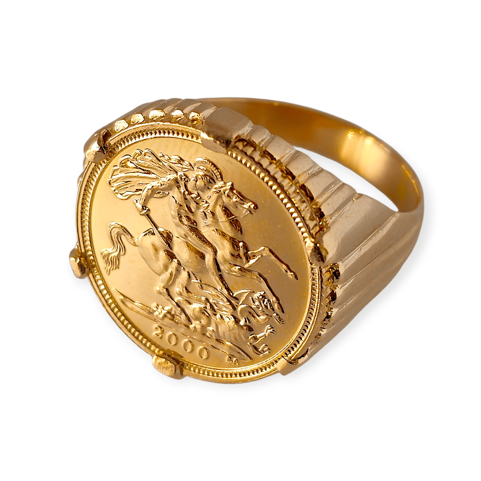 Anel Meia Libra Ouro - Aurus Jóias