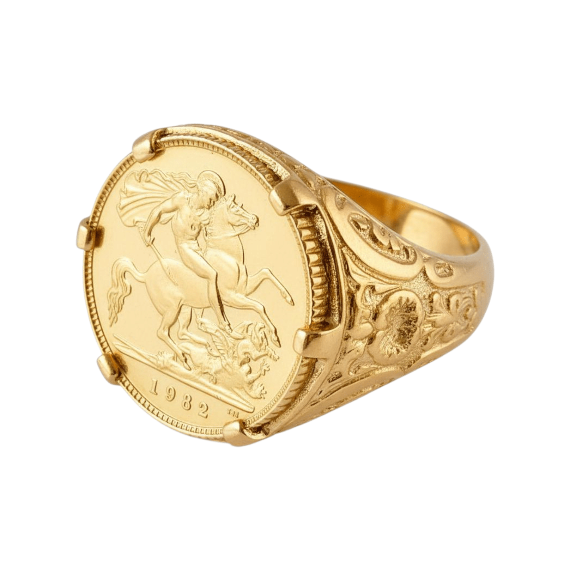 Anel Meia Libra Ouro - Aurus Jóias