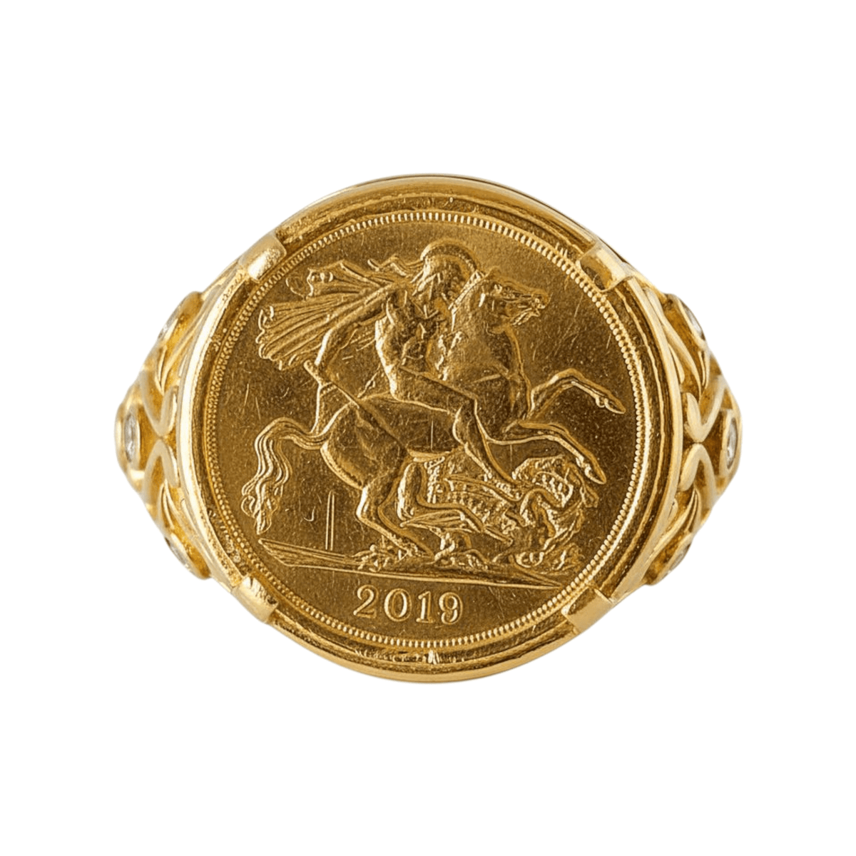 Anel Meia Libra Ouro - Aurus Jóias