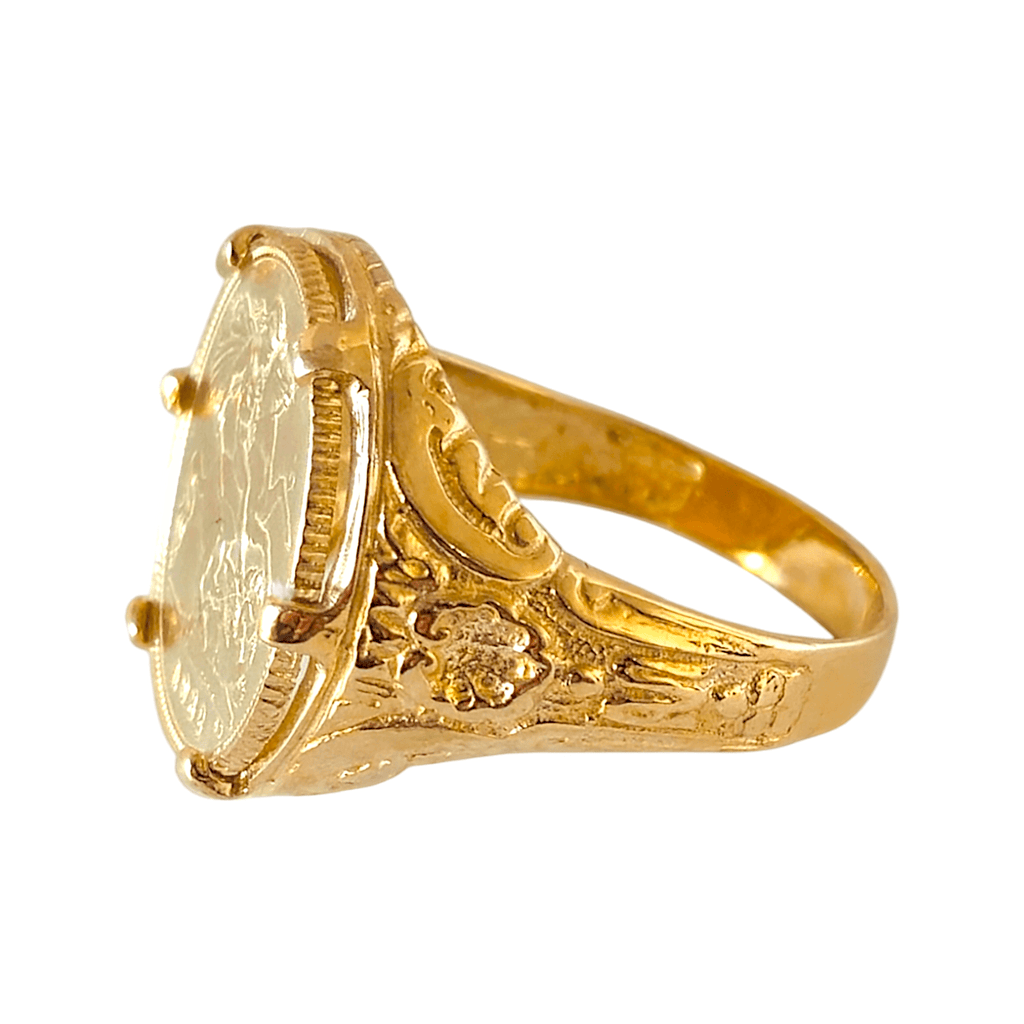 Anel Meia Libra Ouro - Aurus Jóias