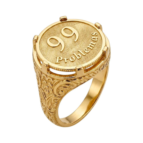 Anel Meia Libra Personalizada Ouro - Aurus Jóias