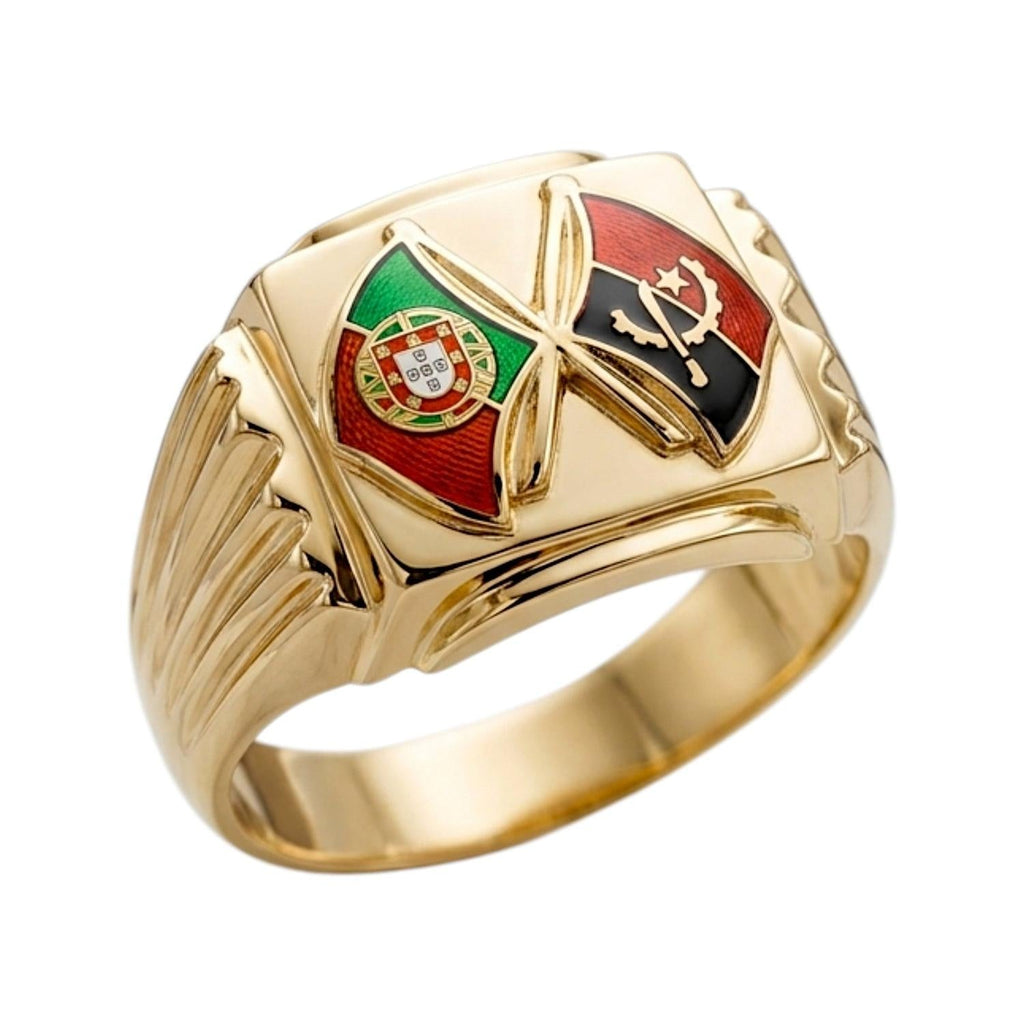 Anel Portugal / Angola Ouro - Aurus Jóias