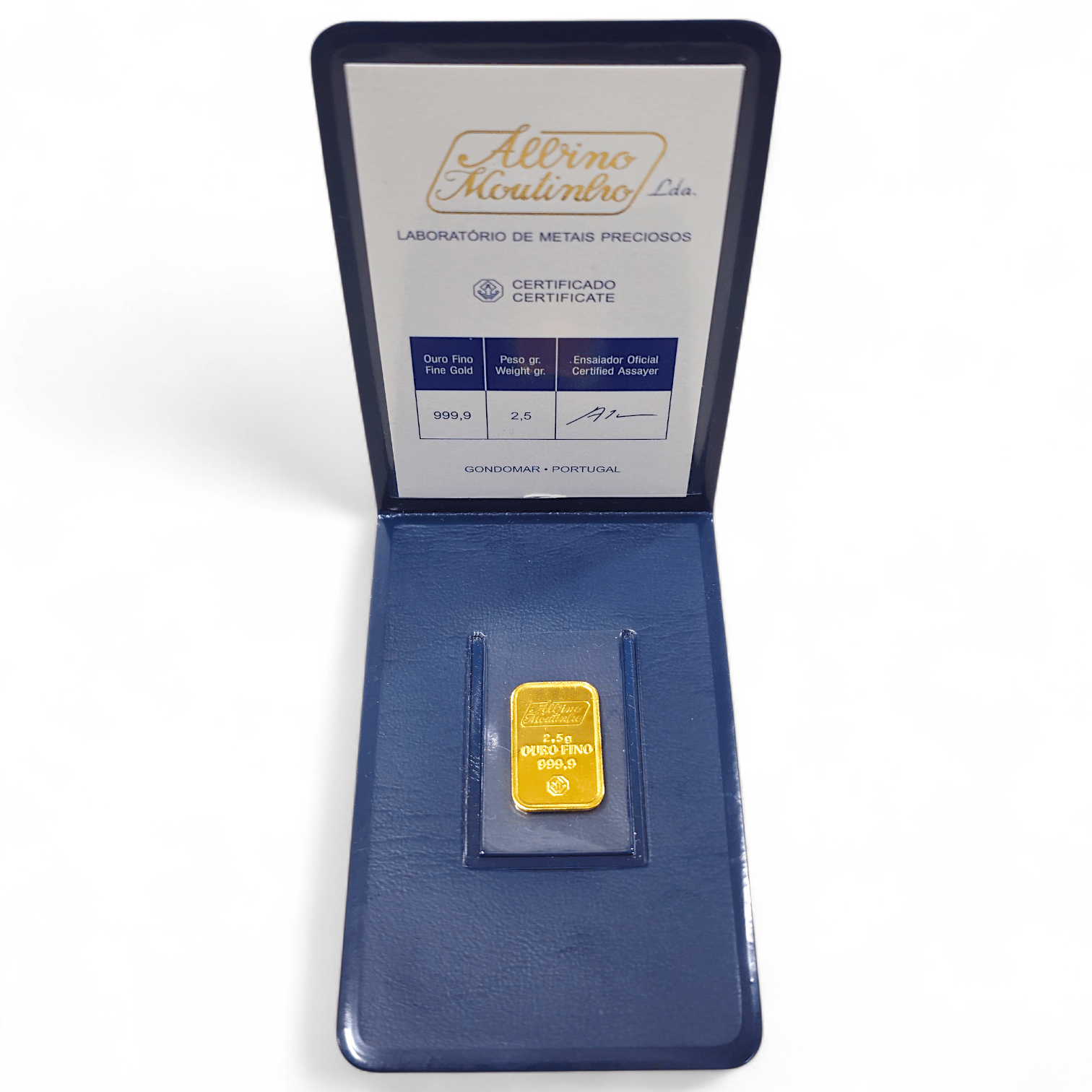 Barra de Ouro 24Kl - 2,5g - Aurus Jóias