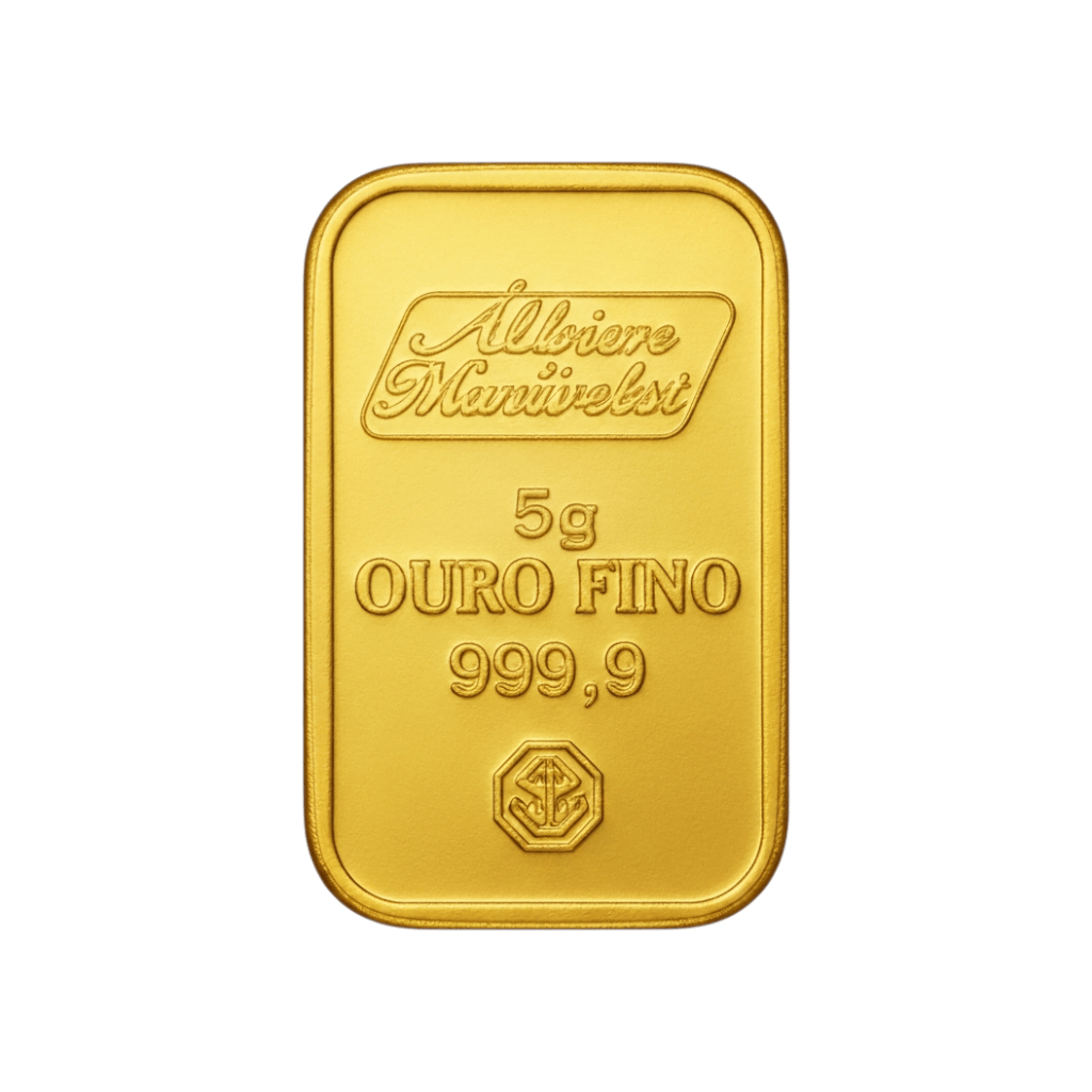 Barra de Ouro 24Kl - 5g - Aurus Jóias