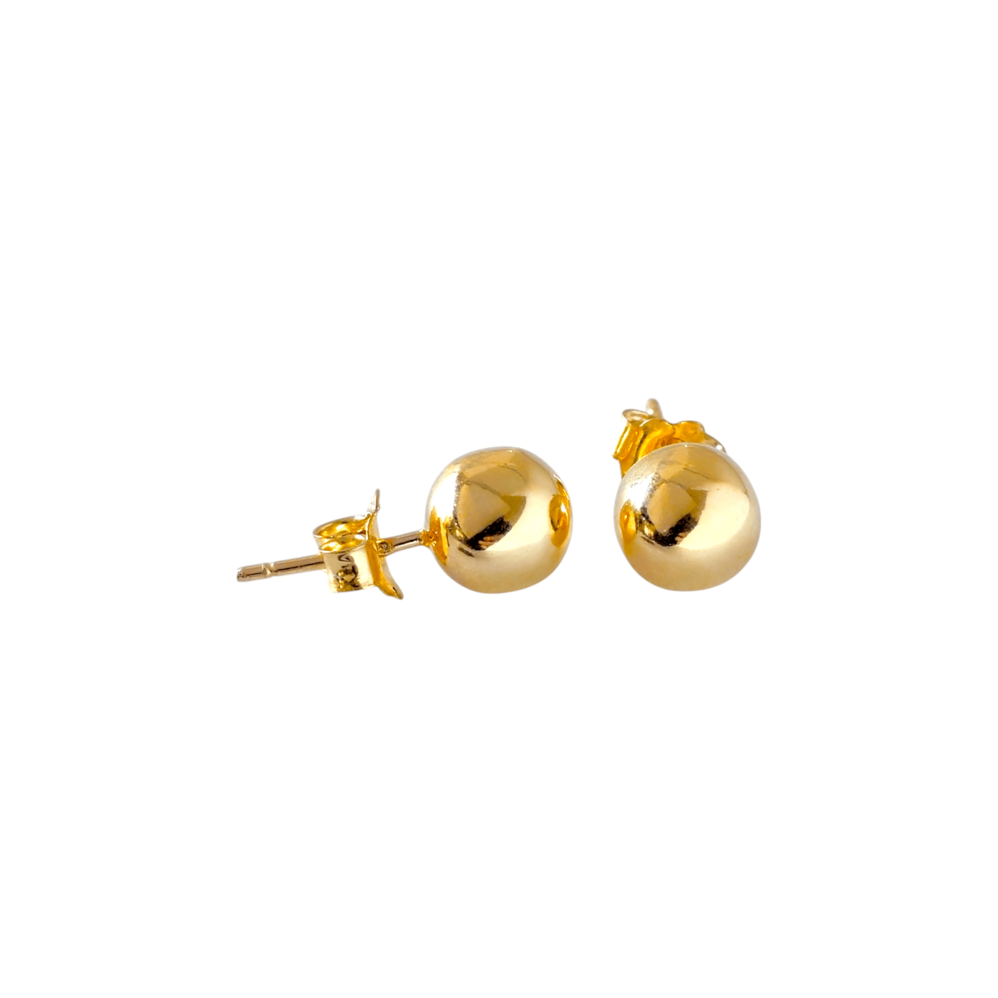 Brincos Bola 5mm Ouro - Aurus Jóias