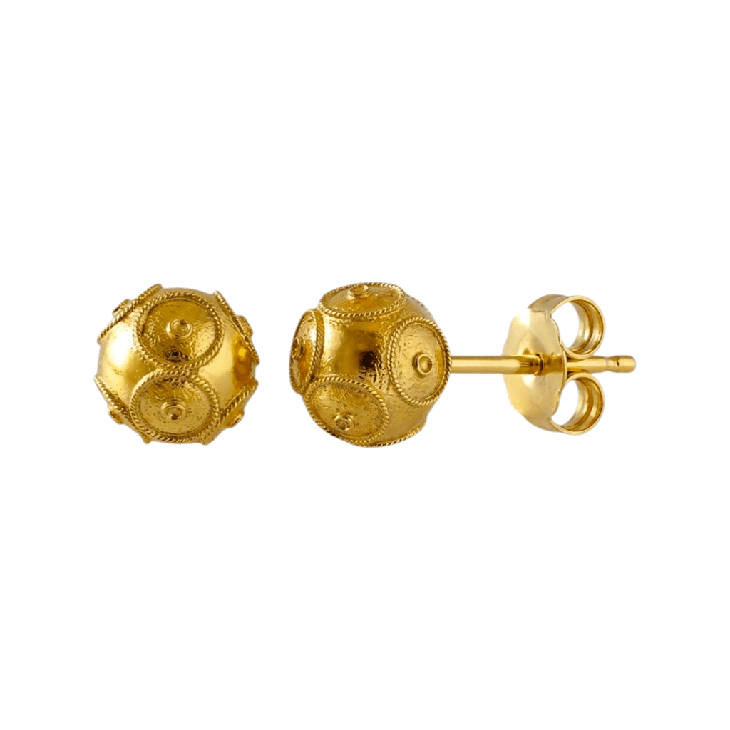 Brincos Bola de Viana Ouro - Aurus Jóias