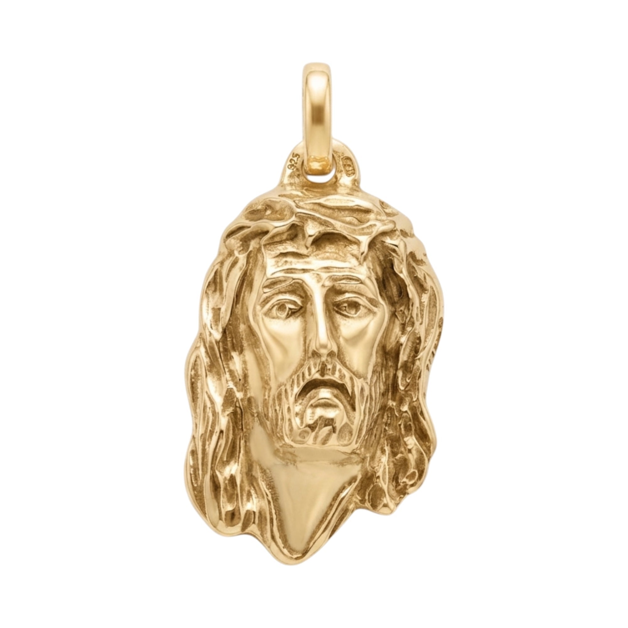Cara de Cristo de Prata - Aurus Jóias