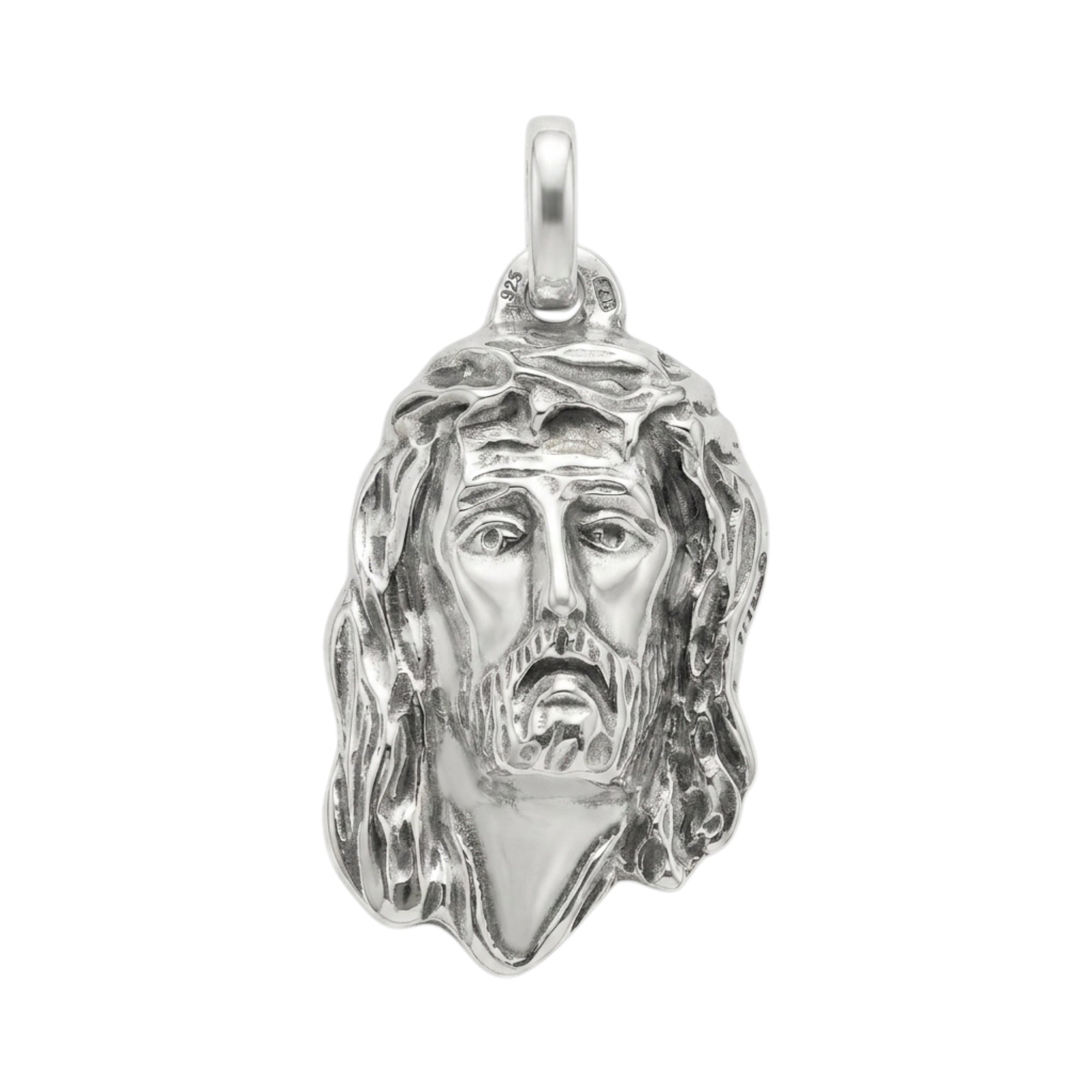 Cara de Cristo de Prata - Aurus Jóias