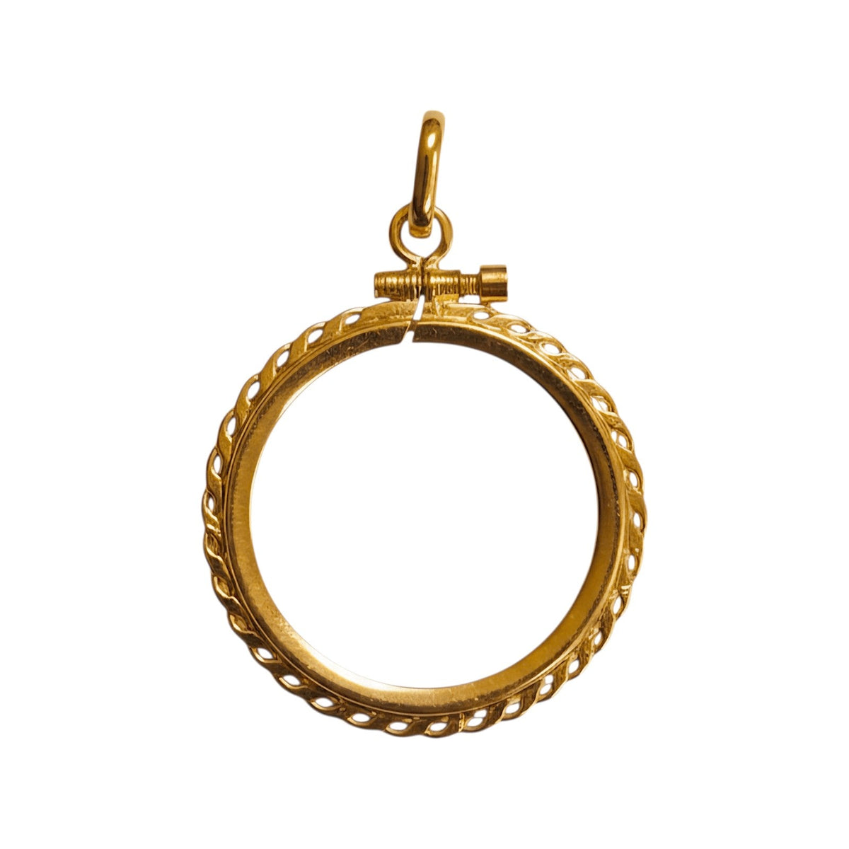 Medalha Armação 1/2 Libra Ouro - Aurus Jóias