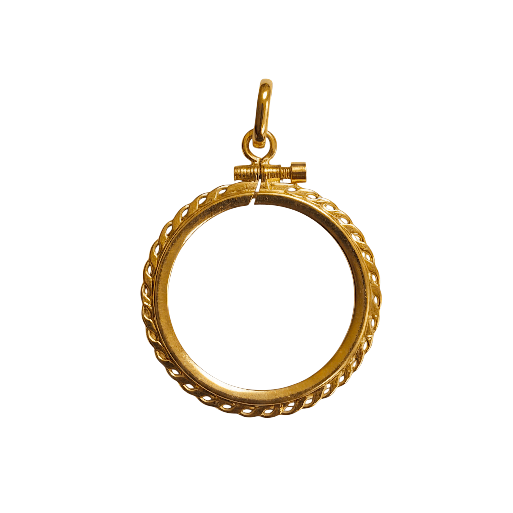 Medalha Armação 1/2 Libra Ouro - Aurus Jóias