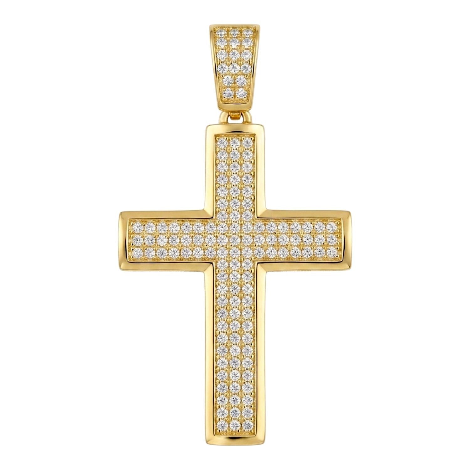 Medalha Cruz Ouro - Aurus Jóias