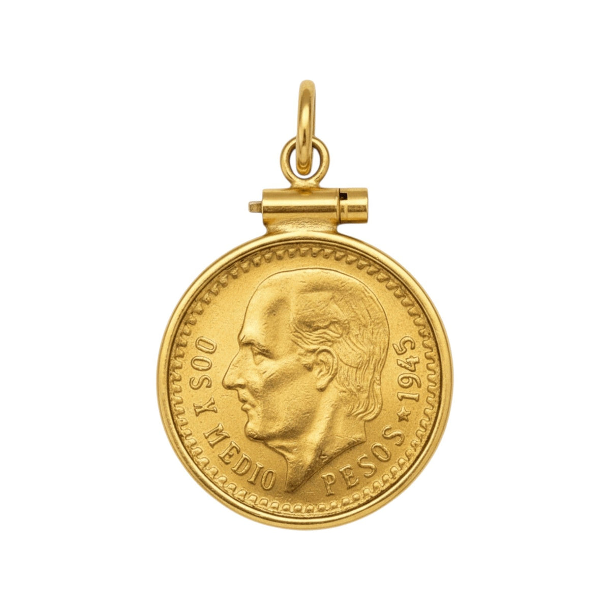 Moeda 2 Pesos e Meio Mexicanos Ouro - Aurus Jóias