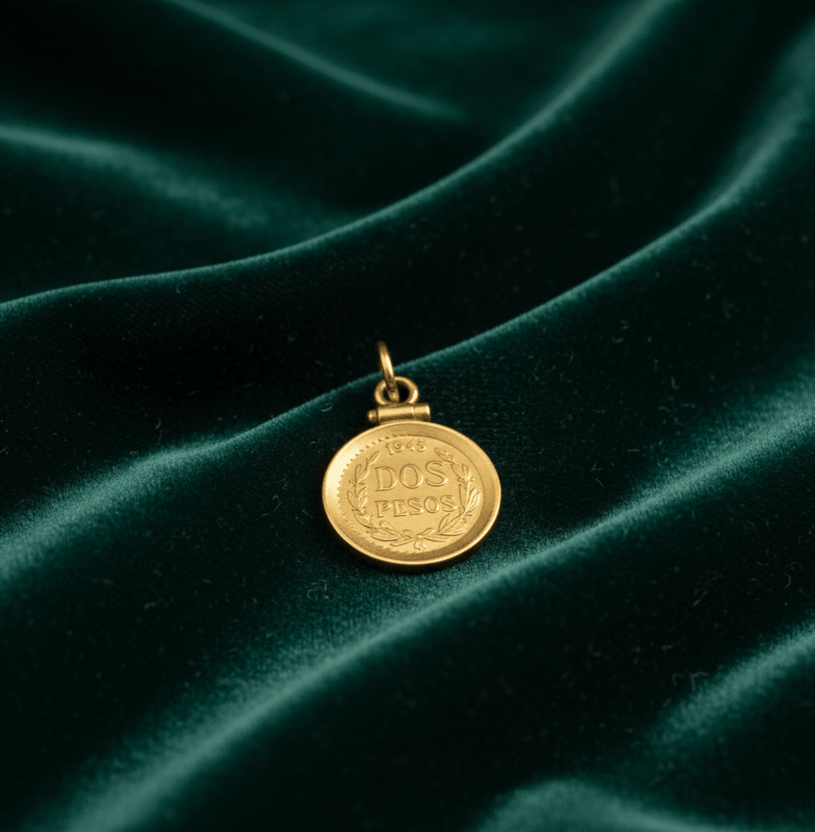 Moeda 2 Pesos Ouro - Aurus Jóias