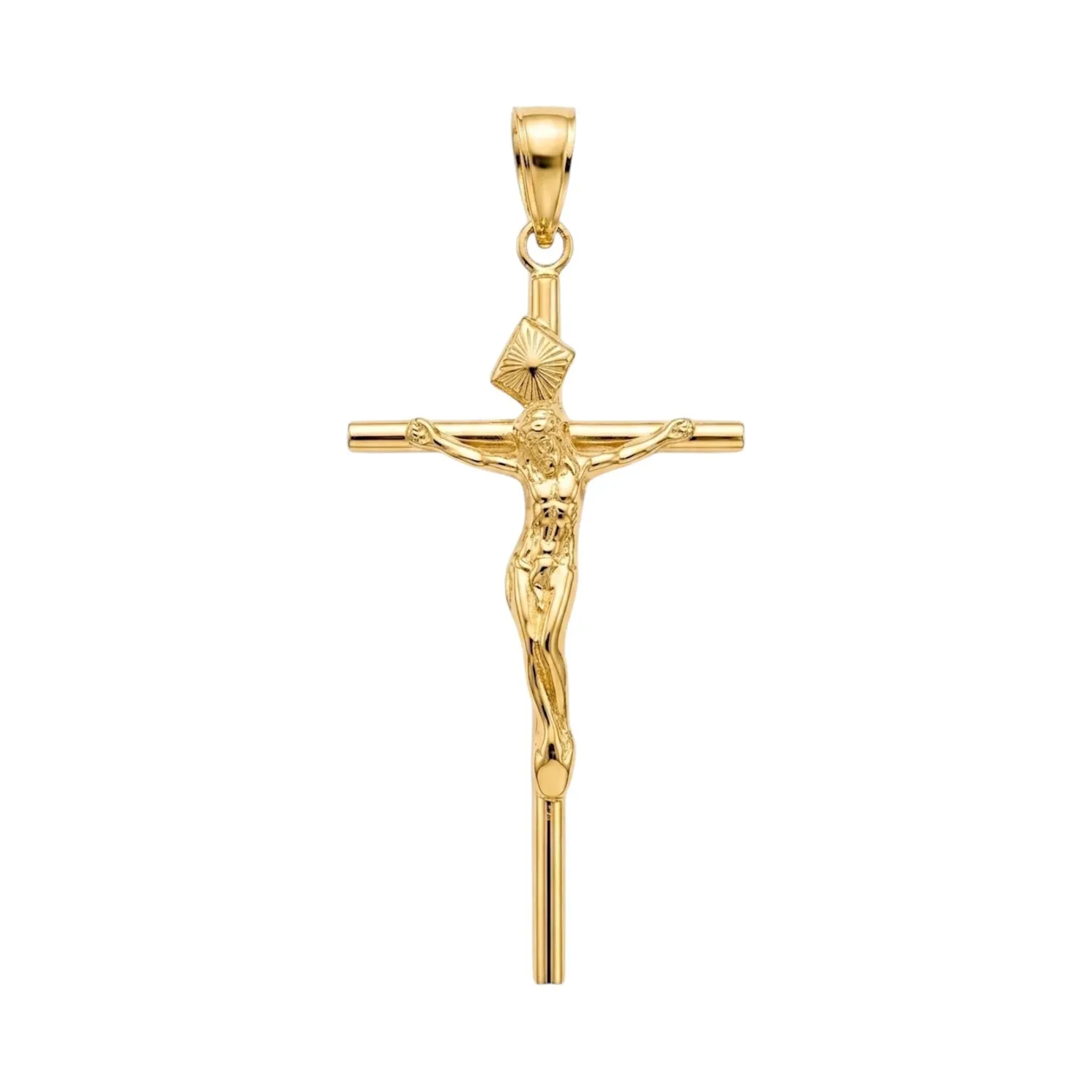 Pingente Crucifixo Religioso em Ouro - Aurus Jóias