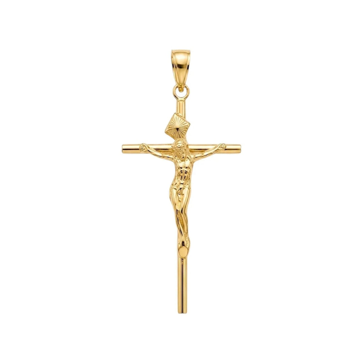 Pingente Crucifixo Religioso em Ouro - Aurus Jóias