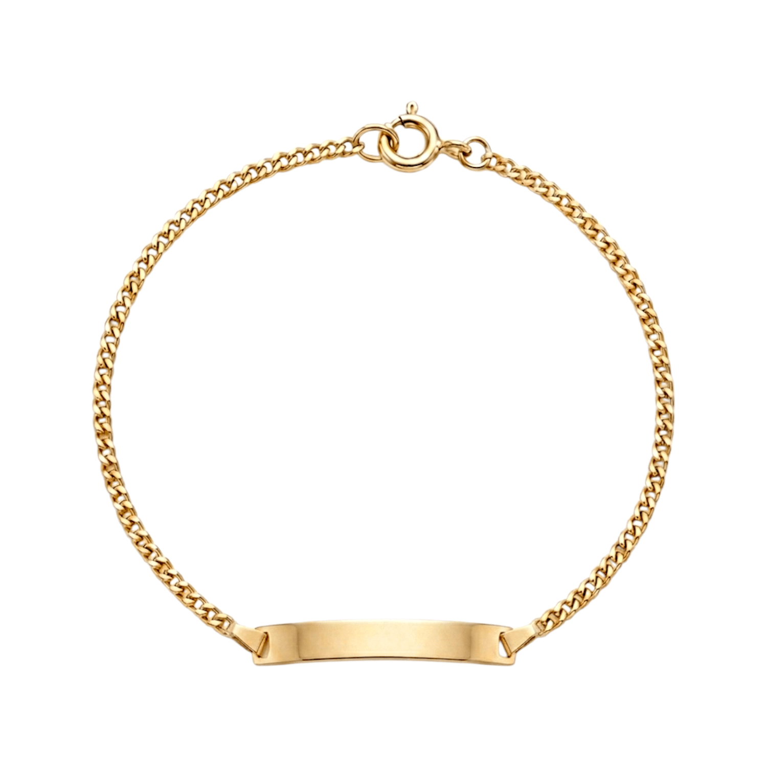 Pulseira C/Chapa Criança - Aurus Jóias