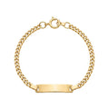 Pulseira c/Chapa Criança Ouro - Aurus Jóias