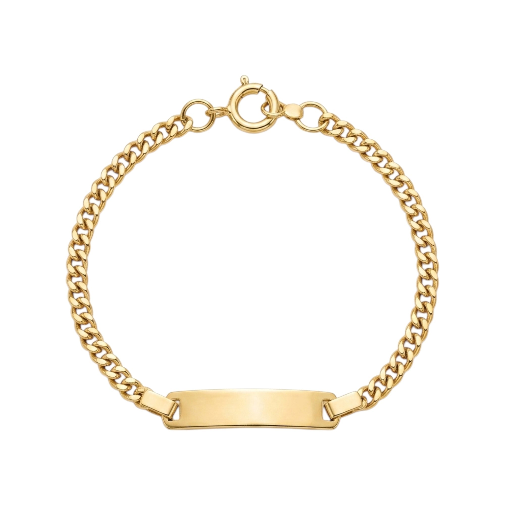 Pulseira c/Chapa Criança Ouro - Aurus Jóias