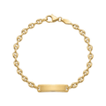 Pulseira C/Chapa Criança Ouro - Aurus Jóias