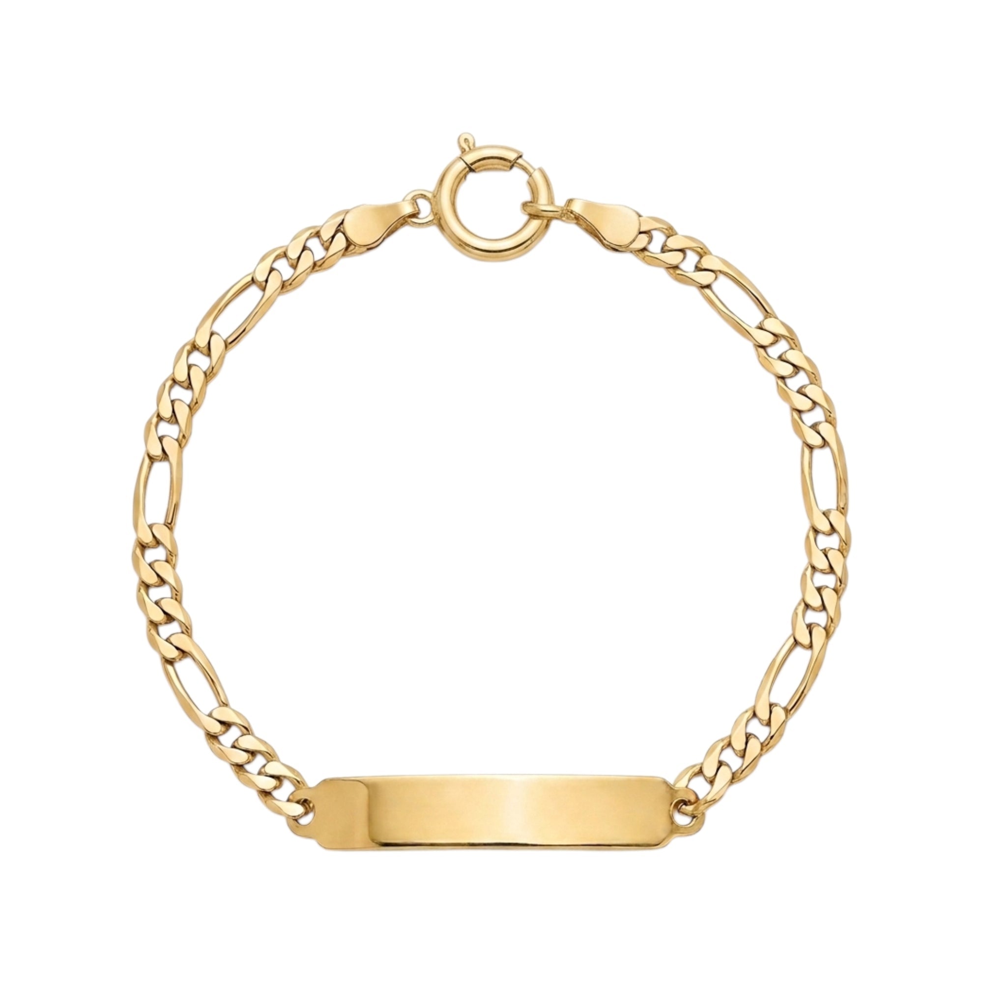 Pulseira c/Chapa Criança Ouro - Aurus Jóias