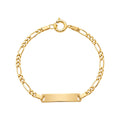 Pulseira c/Chapa Criança Ouro - Aurus Jóias