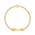 Pulseira C/Chapa Criança Ouro - Aurus Jóias