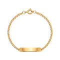 Pulseira C/Chapa Criança Ouro - Aurus Jóias