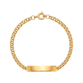 Pulseira C/Chapa Criança Ouro - Aurus Jóias
