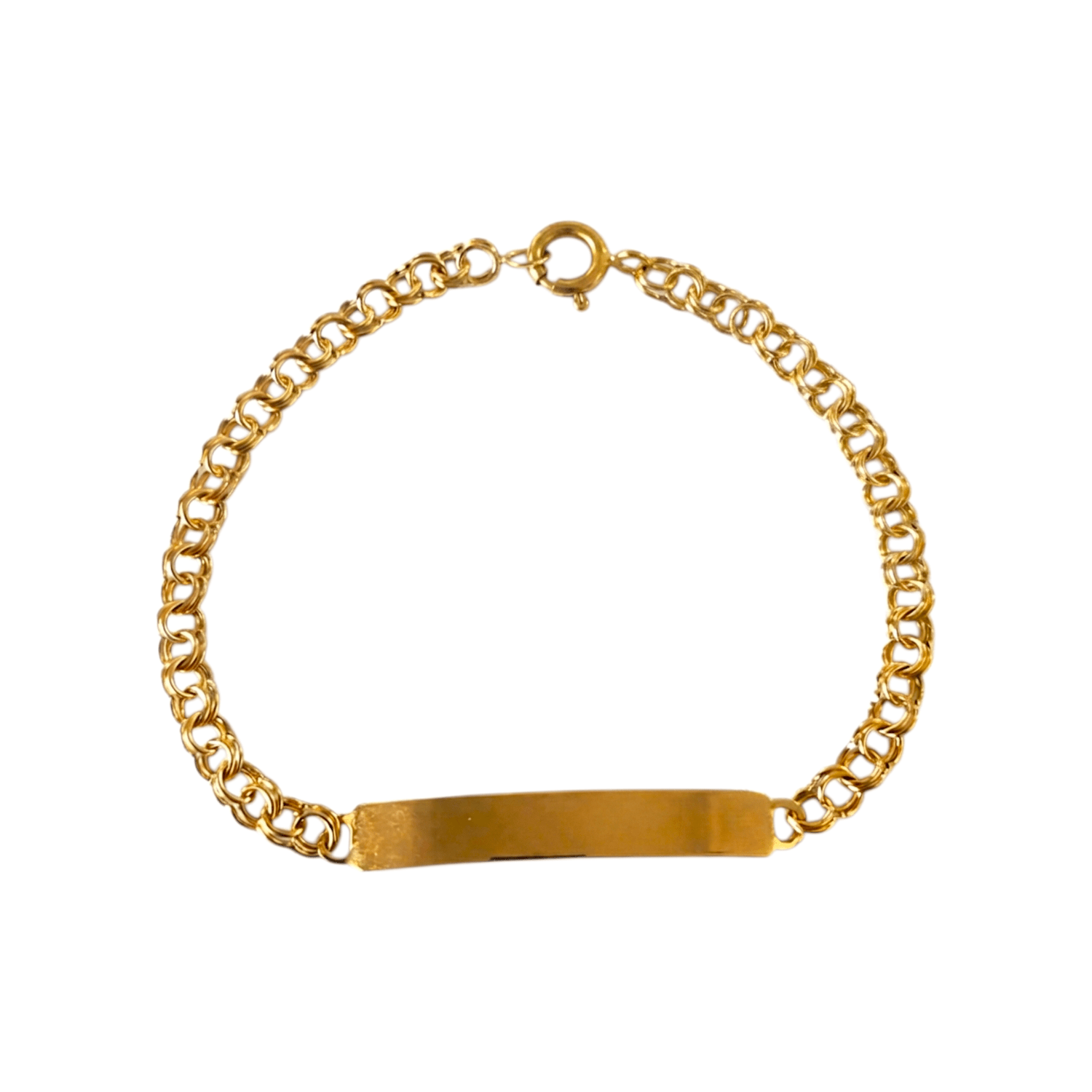 Pulseira c/chapa Ouro - Aurus Jóias