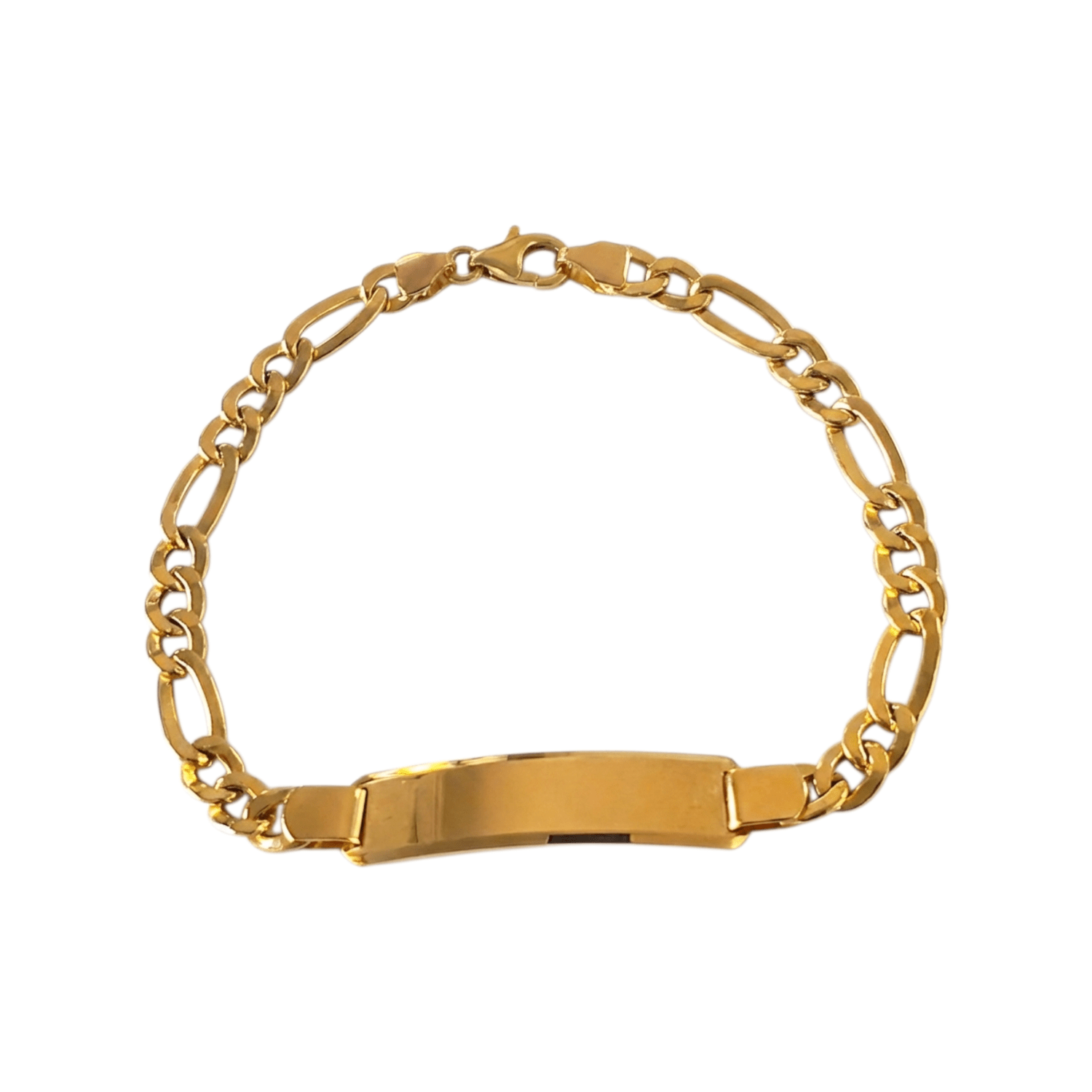 Pulseira c/chapa Ouro - Aurus Jóias