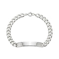 Pulseira C/Chapa Prata - Aurus Jóias