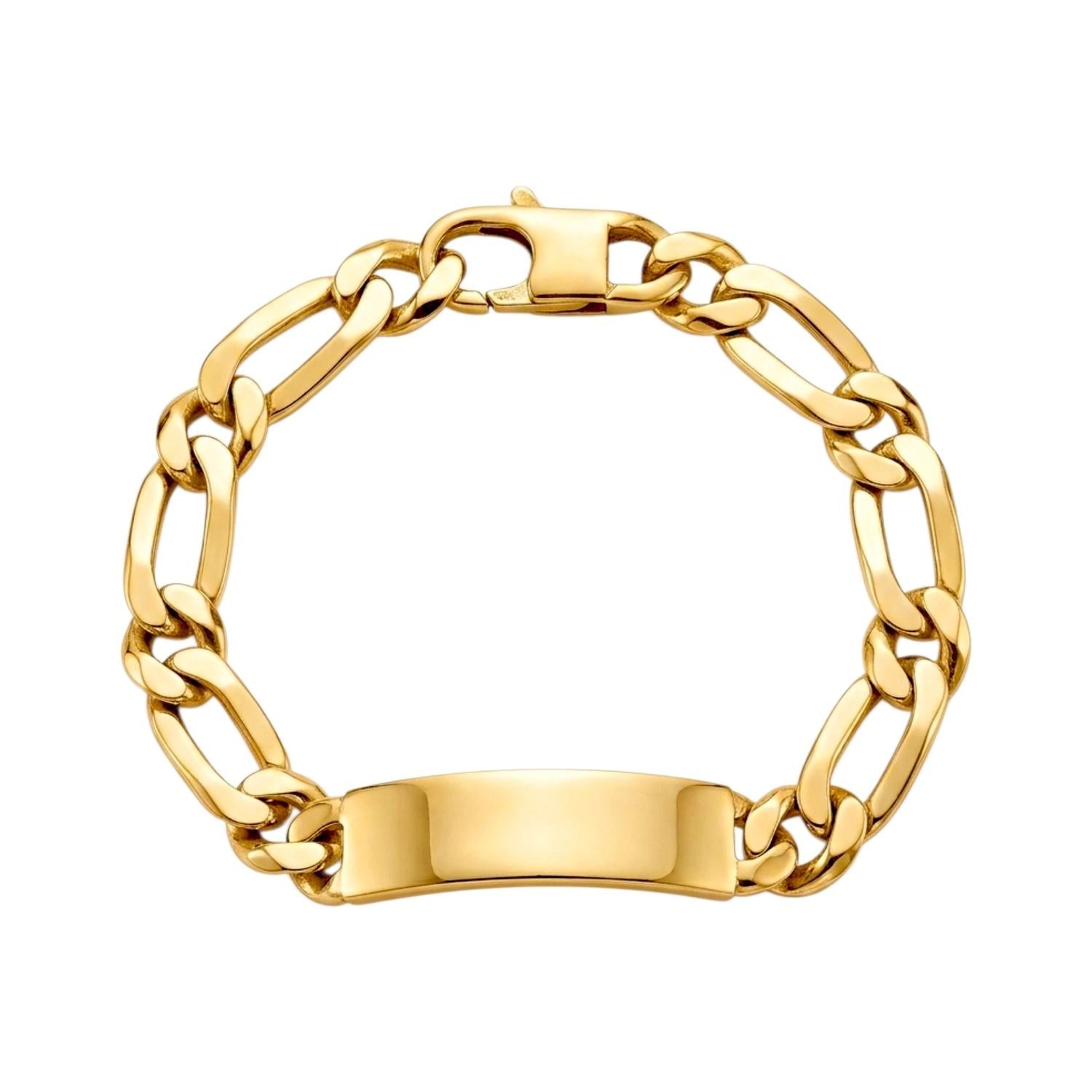 Pulseira C/Chapa Prata - Aurus Jóias