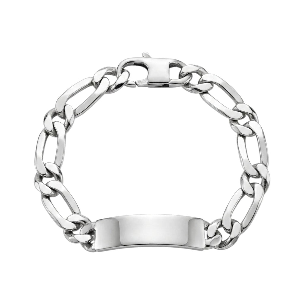 Pulseira C/Chapa Prata - Aurus Jóias