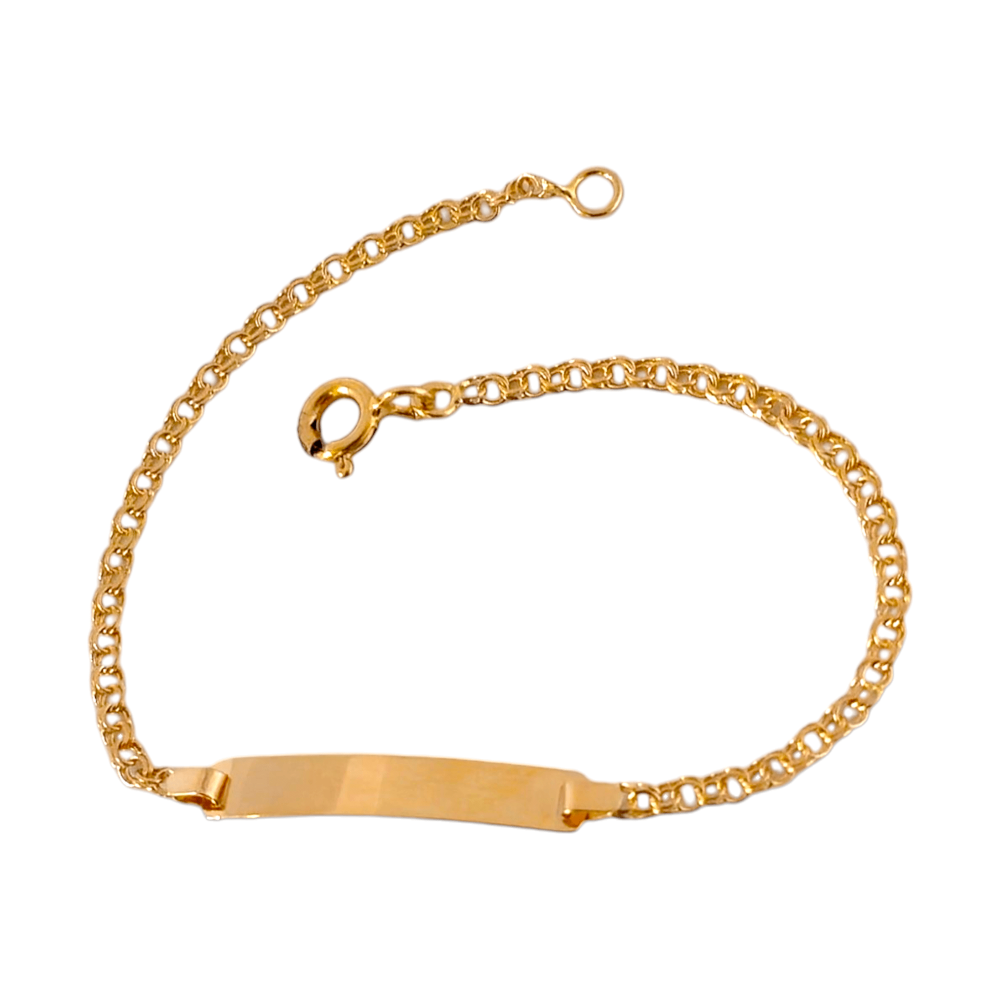 Pulseira Friso c/Chapa Ouro - Aurus Jóias