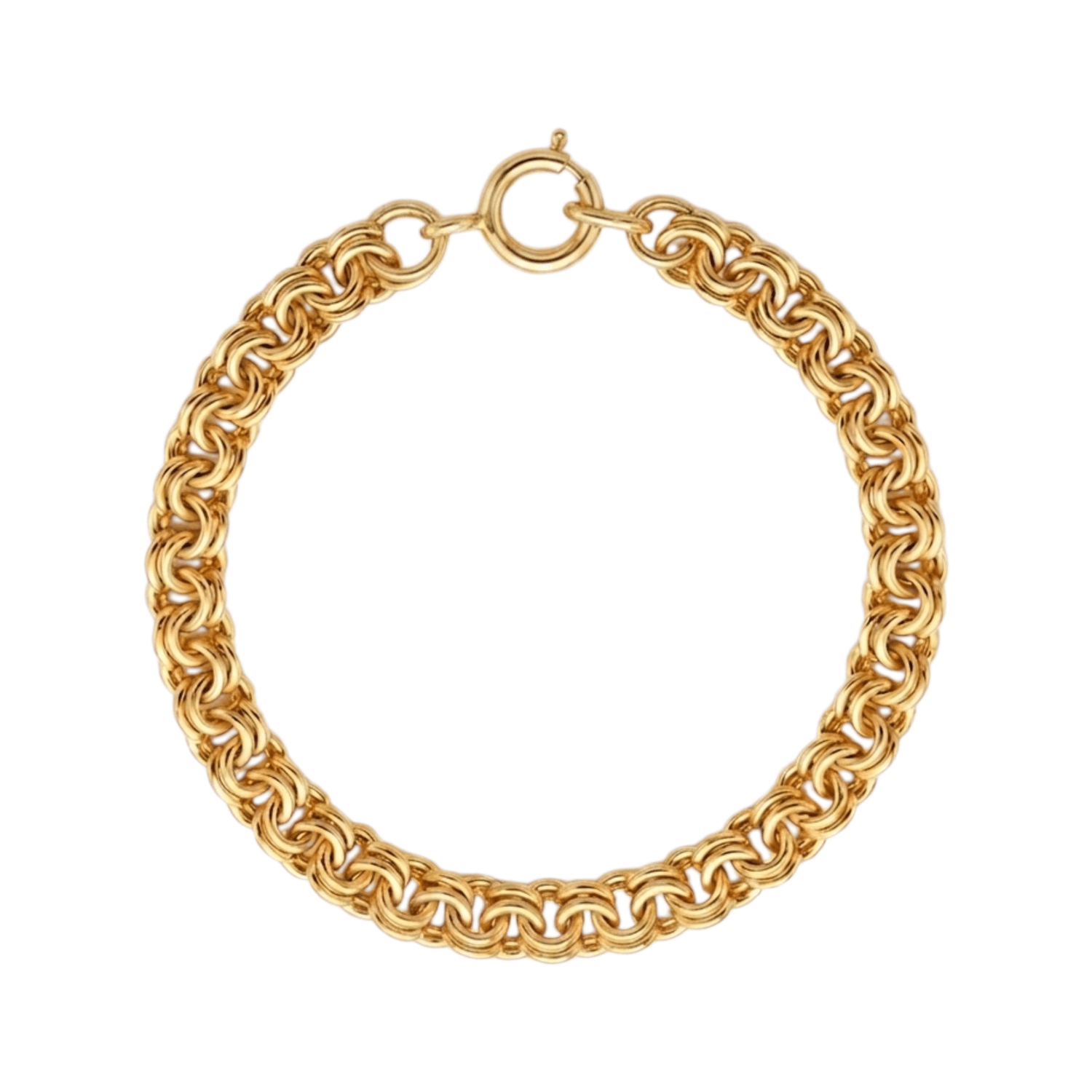 Pulseira Oca Prata - Aurus Jóias