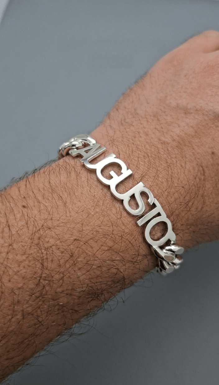 Pulseira Personalizada Prata - Aurus Jóias