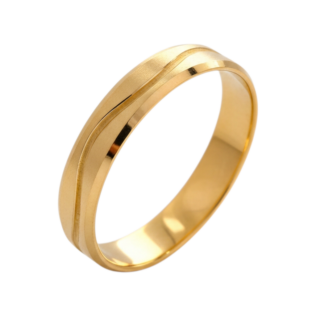 Aliança Ouro 4mm