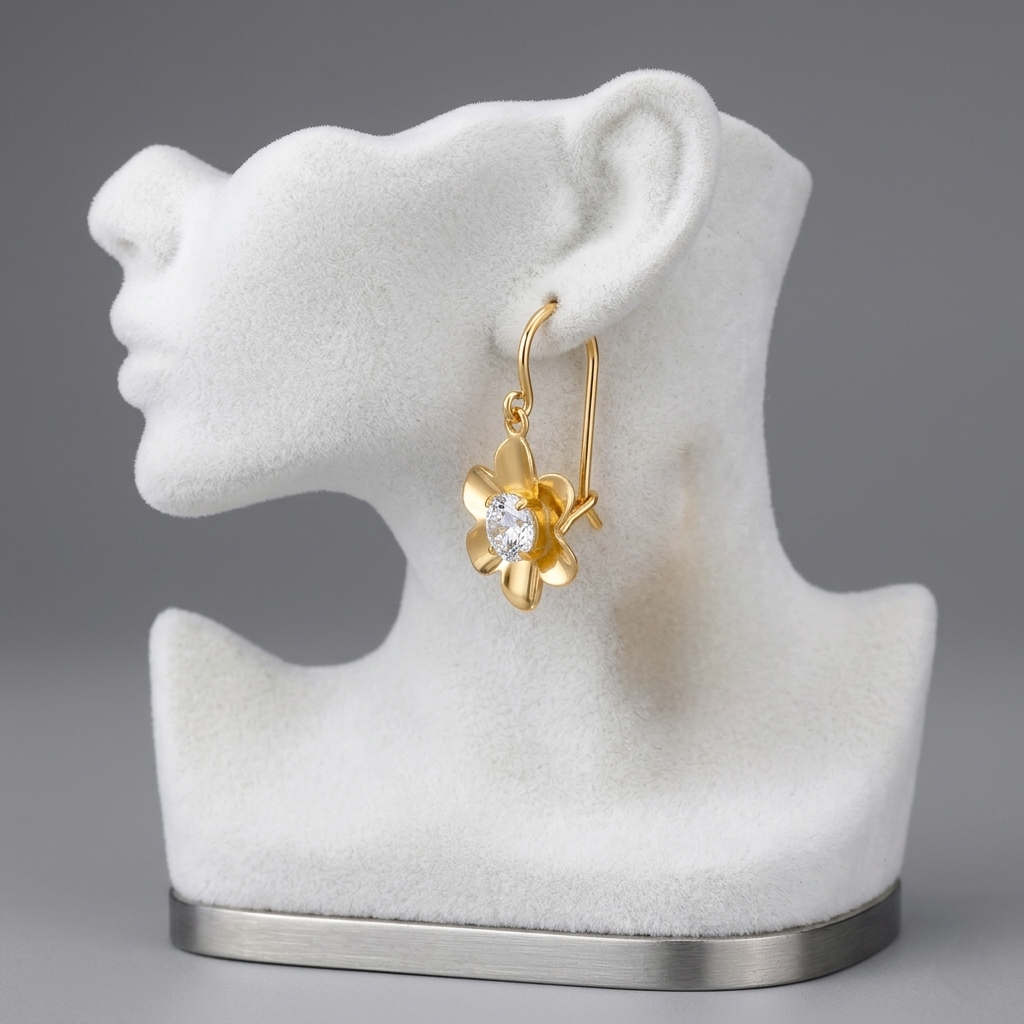 Children's gold earrings